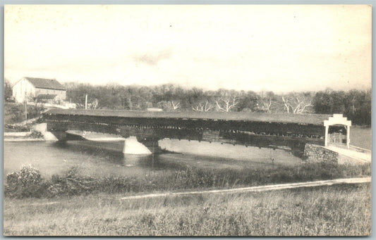 CUMBERLAND CO. PA ORR'SCOVERED BRIDGE VINTAGE POSTCARD