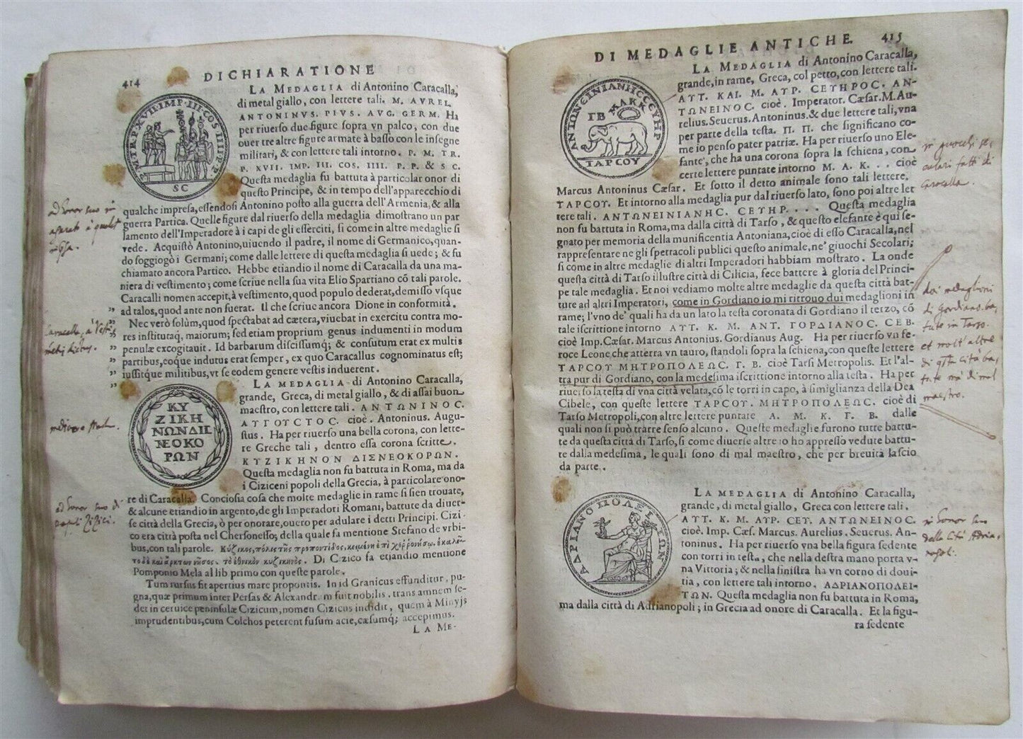 1584 NUMISMATICS ILLUSTRATED DISCORSO DI M.SEBASTIANO ERIZZO antique VELLUM