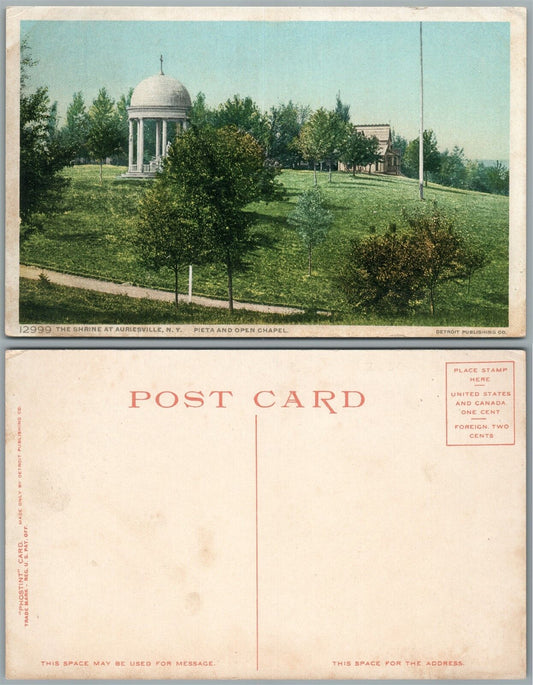 AURIESVILLE N.Y. THE SHRINE ANTIQUE POSTCARD