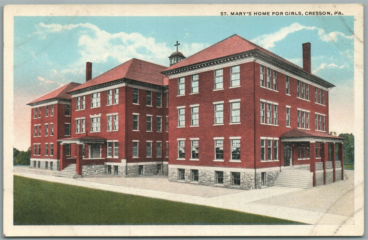CRESSON PA ST. MARY'S HOME FOR GIRLS ANTIQUE POSTCARD
