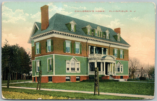 PLAINFIELD NJ CHILDREN'S HOME ANTIQUE POSTCARD