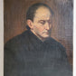 17th-18th century PORTRAIT of FRANCIS BORGIA OIL on CANVAS 17 x 22" antique