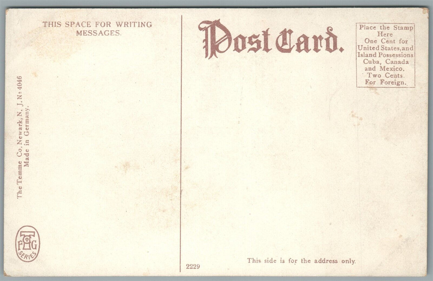 RAHWAY NJ MILTON AVENUE ANTIQUE POSTCARD