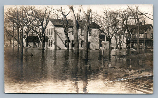 EAST OTTAWA FLOOD CANADA ANTIQUE REAL PHOTO POSTCARD RPPC