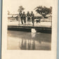 MEXICAN BORDER RIO GRANDE AMERICAN ARMY CAMP ANTIQUE REAL PHOTO POSTCARD RPPC