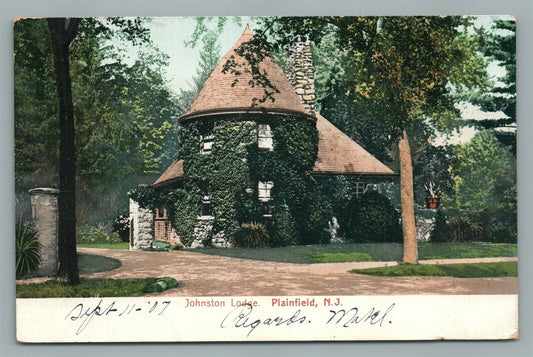 PLAINFIELD NJ JOHNSTON LODGE ANTIQUE POSTCARD