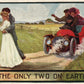 ONLY TWO ON EARTH 1910 COMIC ANTIQUE POSTCARD