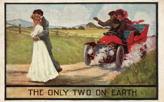 ONLY TWO ON EARTH 1910 COMIC ANTIQUE POSTCARD