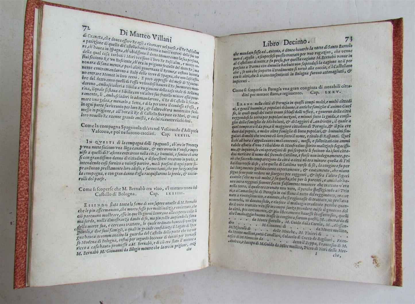 1577 DELLA HISTORIA DI MATTEO VILLIANI antique ITALIAN HISTORY 16th CENTURY