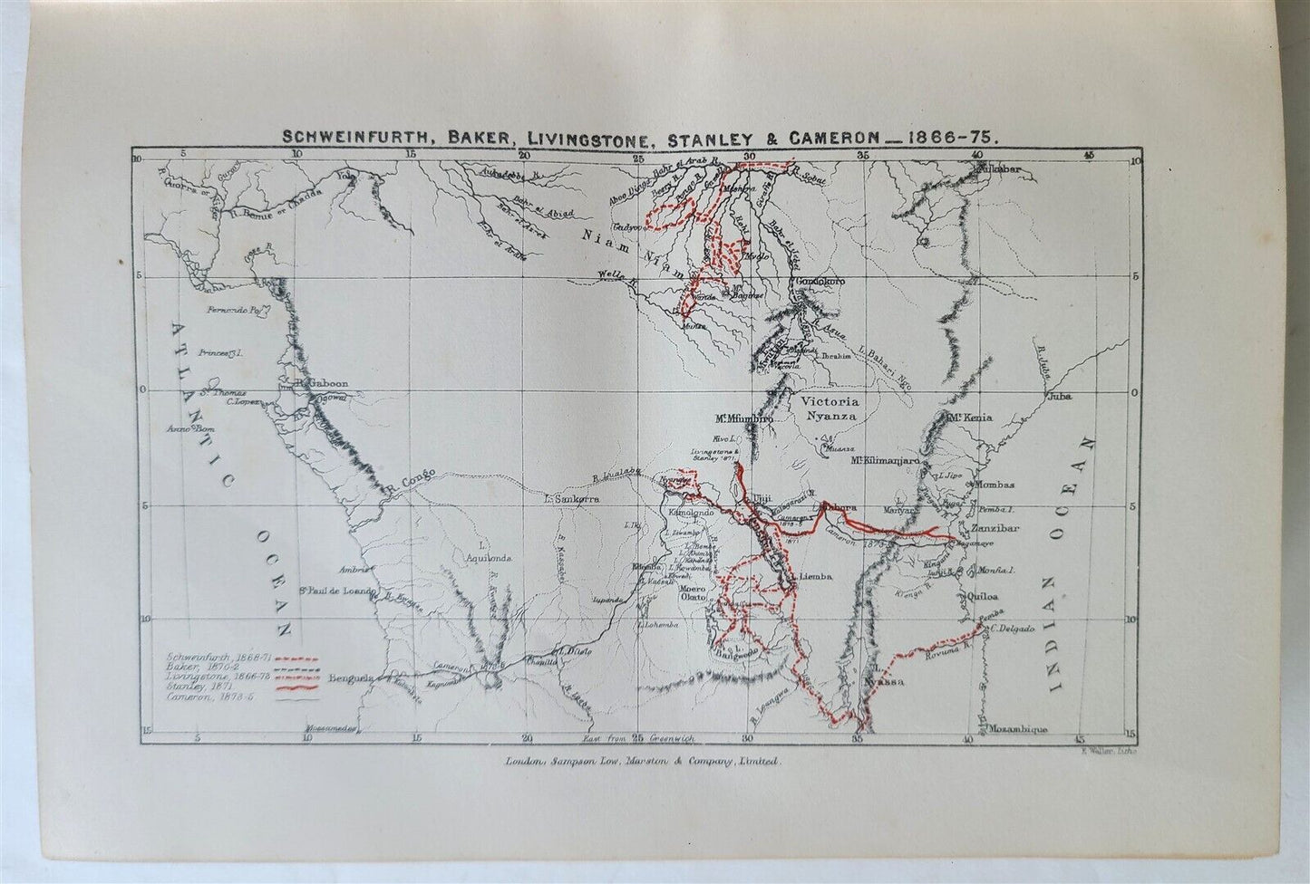 1899 THROUGH the DARK CONTINENT H. STANLEY antique illustrated Africa travel V.I