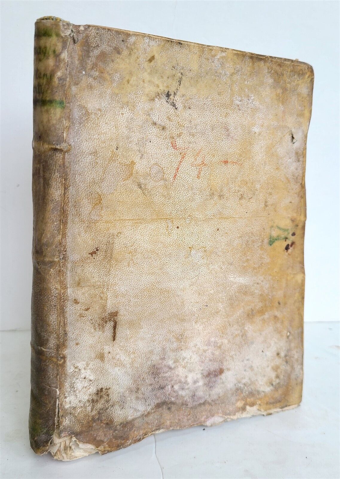 1592 I TRATTENIMENTI DI SCIPION BARGAGLI antique VELLUM BINDING