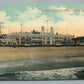 ASBURY PARK NJ HOT BATHS BUILDING ANTIQUE POSTCARD