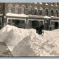 STORE FRONT SIGNS WINTER SCENE ANTIQUE REAL PHOTO POSTCARD RPPC