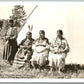 BLACKFEET INDIAN WOMEN at WIGWAM 1958 VINTAGE REAL PHOTO POSTCARD RPPC