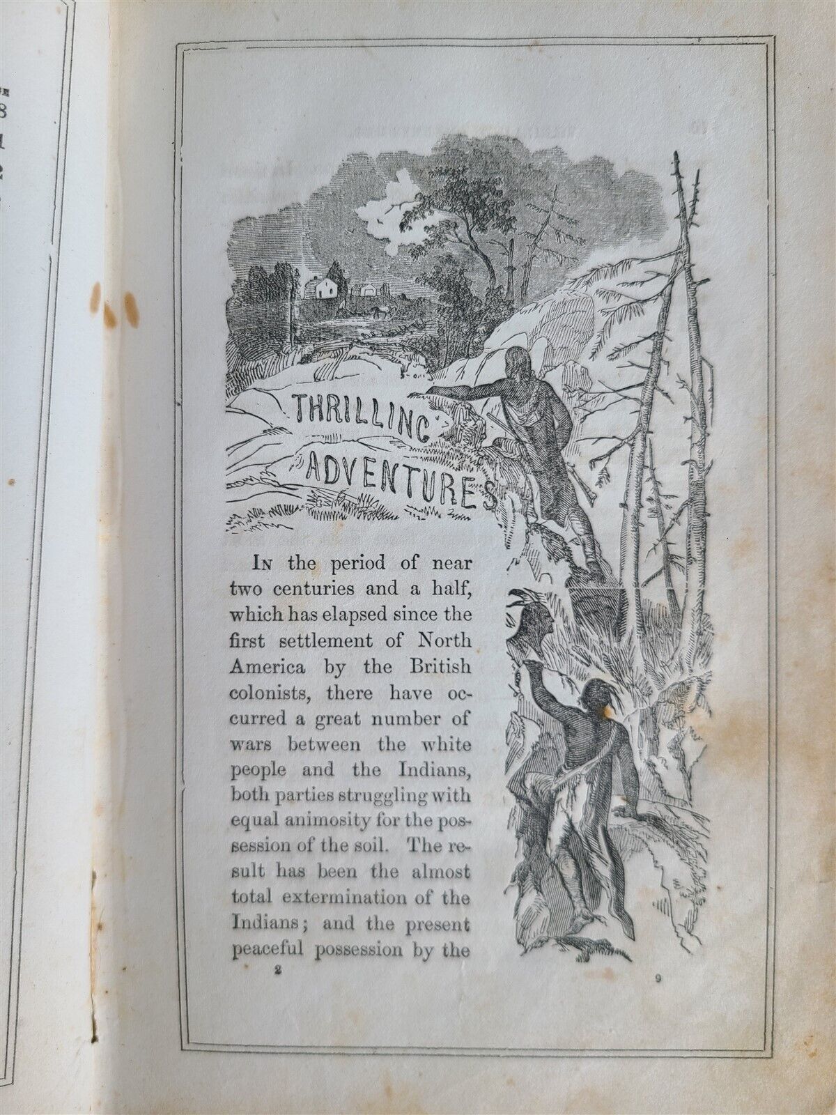 1855 TRILLING ADVENTURES AMONG INDIANS JOHN FROST antique ILLUSTRATED AMERICANA