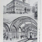 VINTAGE POSTCARD CITY HALL SHOWING UNDERGROUND R.R.N.Y. railway railroad train