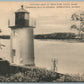 CALAIS ME WHITLOCK LIGHT HOUSE ANTIQUE POSTCARD