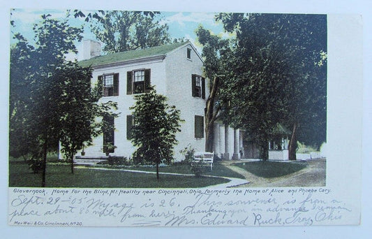 VINTAGE POSTCARD - GLOVERNOOK, HOME FOR THE BLIND,MT.HEALTHY NEAR CINCINNATI OH