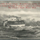 SOUTH HAVEN MI LIGHT HOUSE & STEAMER ANTIQUE POSTCARD