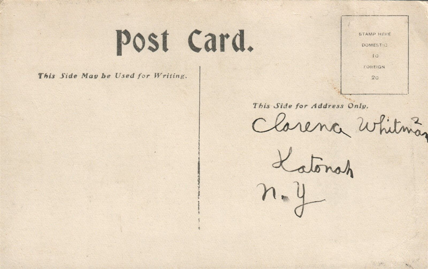 SCRANTON PA NAY AUG FALLS PARK BRIDGE ANTIQUE POSTCARD