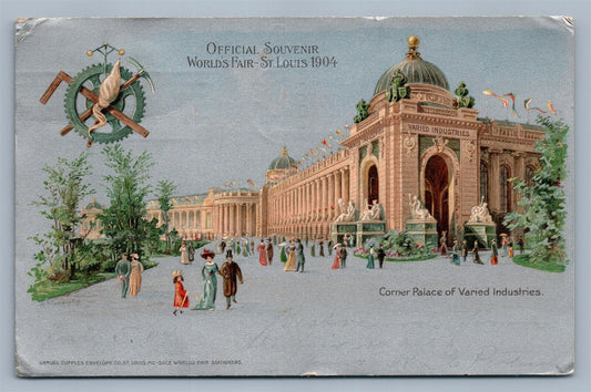 ST.LOUIS MO 1904 WORLD'S FAIR OFFICIAL SOUVENIR ANTIQUE POSTCARD