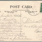 BEACH LAKE PA SUMMER SCENE ANTIQUE POSTCARD