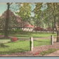 WESTFIELD NJ PLAZA RAILROAD STATION TRAIN RAILWAY DEPOT VINTAGE POSTCARD