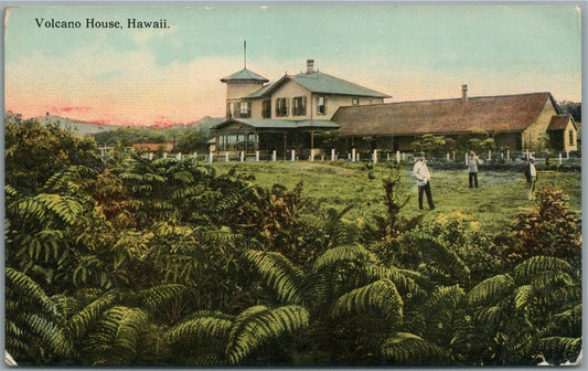 HAWAII VOLCANO HOUSE ANTIQUE POSTCARD