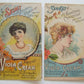 TOLEDO OH SET of 2 ANTIQUE VICTORIAN TRADE CARDS VIOLA CREAM ADVERTISING