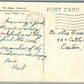 STATE COLLEGE PA PHI KAPPA FRATERNITY VINTAGE POSTCARD