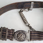 1890s CYRENE COMMANDERY CAMDEN NJ MASONIC UNIFORM BELT w/ SWORD CHAIN ANTIQUE