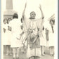 AMERICAN INDIAN GIRLS AT PARKER MONUMENT VINTAGE REAL PHOTO POSTCARD RPPC