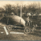 NEBRASKA EXAGGERATED OPHTHALMOMETER 1909 ANTIQUE REAL PHOTO POSTCARD RPPC CAR