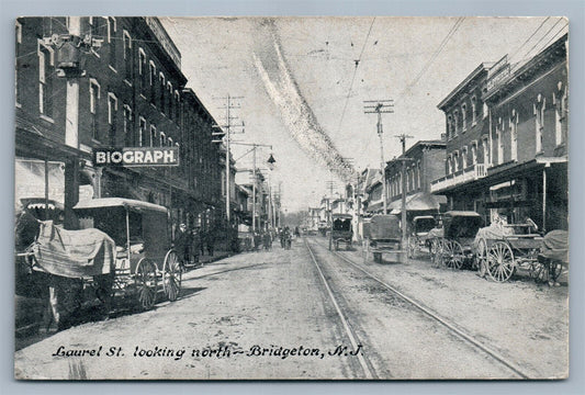 BRIDGETON NJ LAUREL STREET ANTIQUE POSTCARD