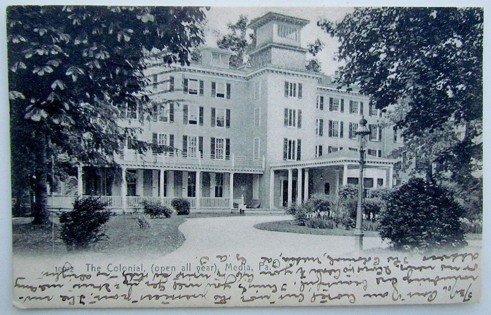 VINTAGE 1906 UNDIVIDED POSTCARD THE COLONIAL MEDIA PA