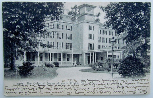 VINTAGE 1906 UNDIVIDED POSTCARD THE COLONIAL MEDIA PA