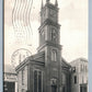 NEWTON NJ METHODIST CHURCH ANTIQUE POSTCARD LAFAYETTE POST OFFICE STAMP