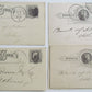 1870s-80s LOT of 10 ROSS CO NATIONAL BANK OHIO ANTIQUE STATEMENT CARDS POSTCARDS