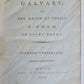 1792 Calvary Or The Death of Christ in ENGLISH antique POETRY