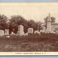 MILFORD NJ UNION CEMETERY ANTIQUE POSTCARD