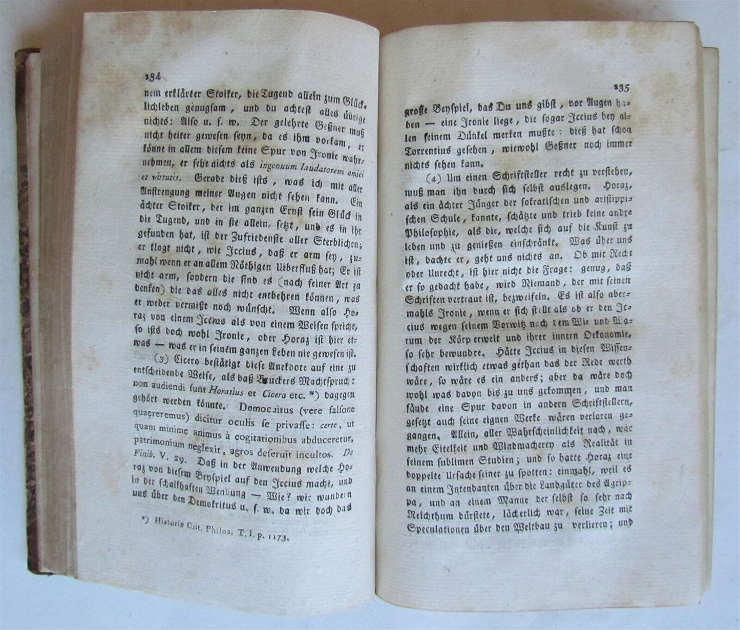 1801 HORACE WORKS in GERMAN antique