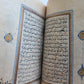 early 19th CENTURY MANUSCRIPT KORAN ISLAMIC antique ILLUMINATED small QURAN