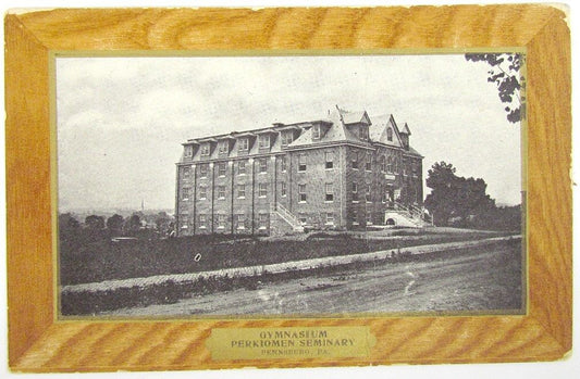 ANTIQUE UNDIVIDED POSTCARD GYMNASIUM PERKIOMEN SEMINARY PENNSBURG PA