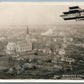 COLLAGE AVIATION MAZOMANIE WI AIRPLANE ANTIQUE REAL PHOTO POSTCARD RPPC