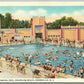 PENNSVILLE NJ SWIMMING POOL RIVERVIEW BEACH VINTAGE POSTCARD