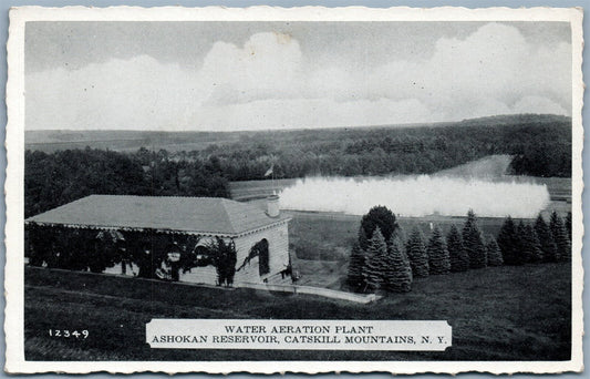 CATSKILL MOUNTAINS NY WATER AERATION PLANT ASHOKAN RESERVOIR VINTAGE POSTCARD