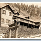 JUNE LAKE CA JUNE LODGE HOTEL RESTAURANT VINTAGE REAL PHOTO POSTCARD RPPC