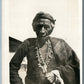 NAVAJO INDIAN MEDICINE MAN ANTIQUE REAL PHOTO POSTCARD RPPC