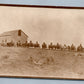 FARM SCENE HORSE DRAWN CARTS READY FOR HARVEST ANTIQUE REAL PHOTO POSTCARD RPPC