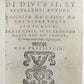 1556 Lodovico DOLCE POETRY antique 16th CENTURY